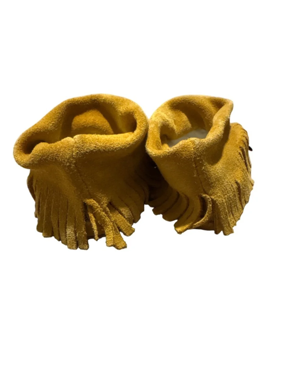 Cozy Mustard Moccasins for Kids